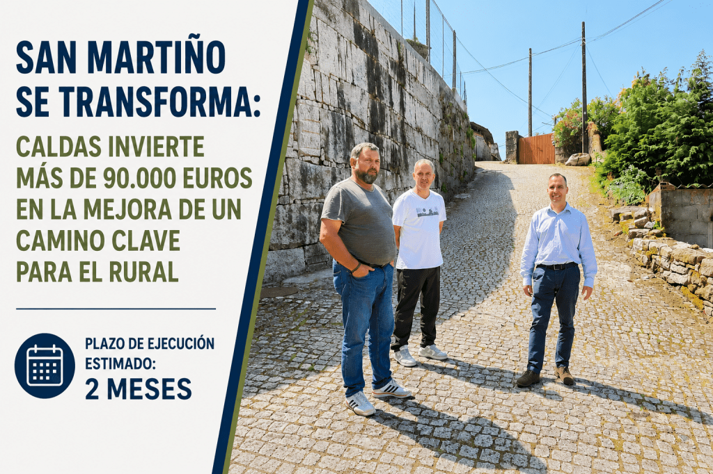 San Martiño se prepara para cambiar de imagen: Caldas invertirá más de 90.000 euros en la mejora de un camino clave para el&nbsp;rural