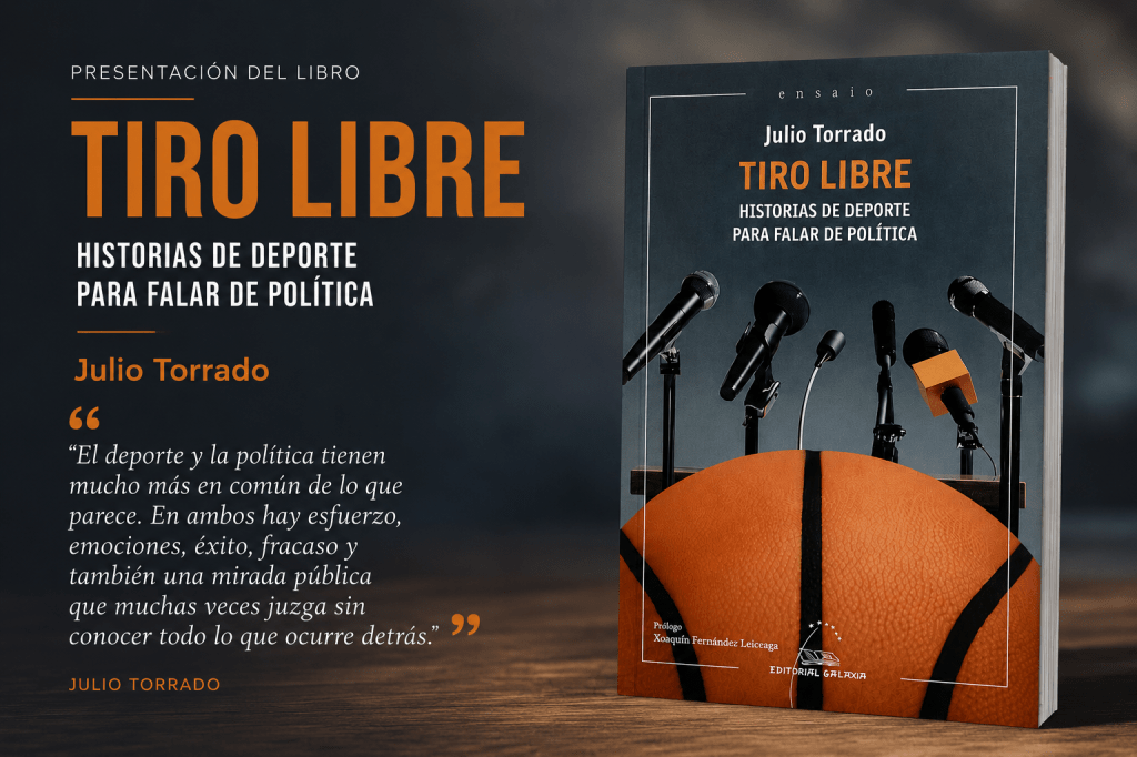 Entre libros, conversación y reflexión: Caldas de Reis acoge la presentación de “Tiro Libre”, de Julio&nbsp;Torrado